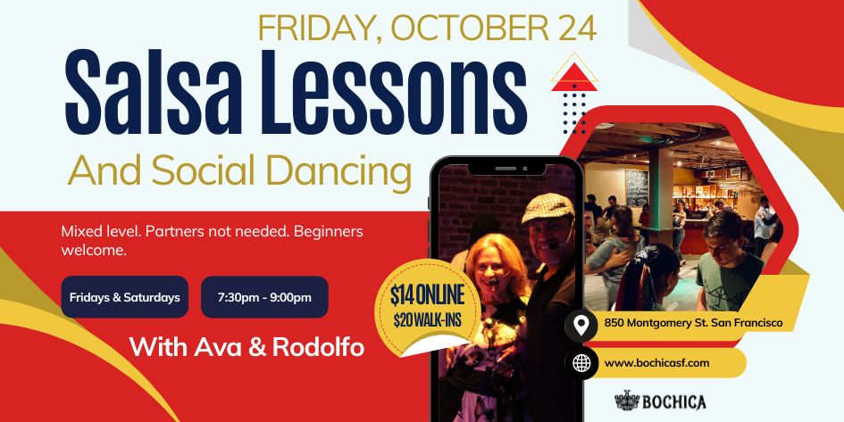 Salsa Lessons with Ava & Rodolfo - Friday, October 24, 2025