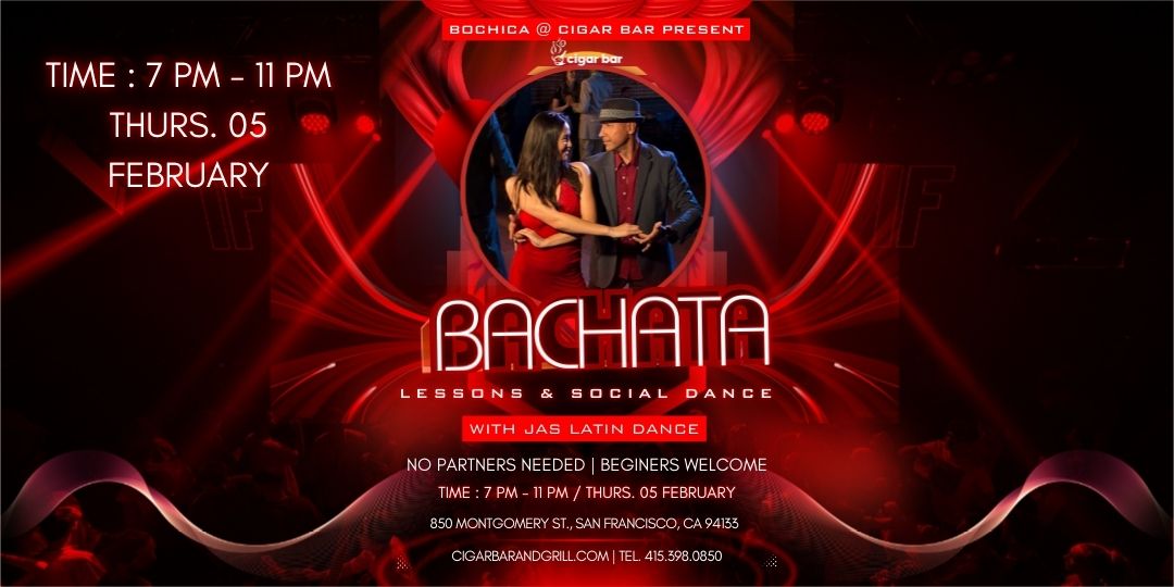 Bachata Party with JAS Latin Dance - Thursday, February 5, 2026