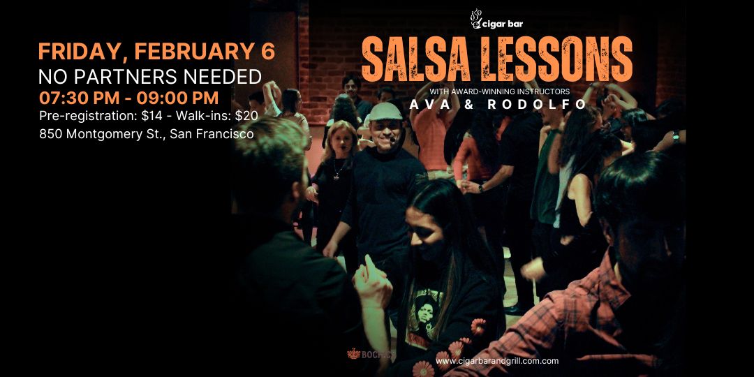 Salsa Lessons with Ava & Rodolfo - Friday, February 6, 2026