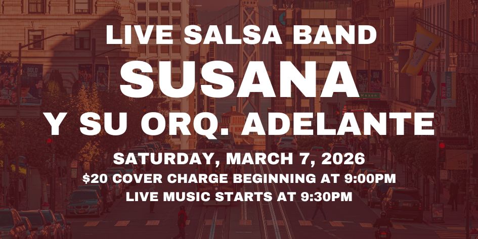 Salsa Night with Live Band: Susana Y Su Orquesta Adelante - Saturday, March 7, 2026