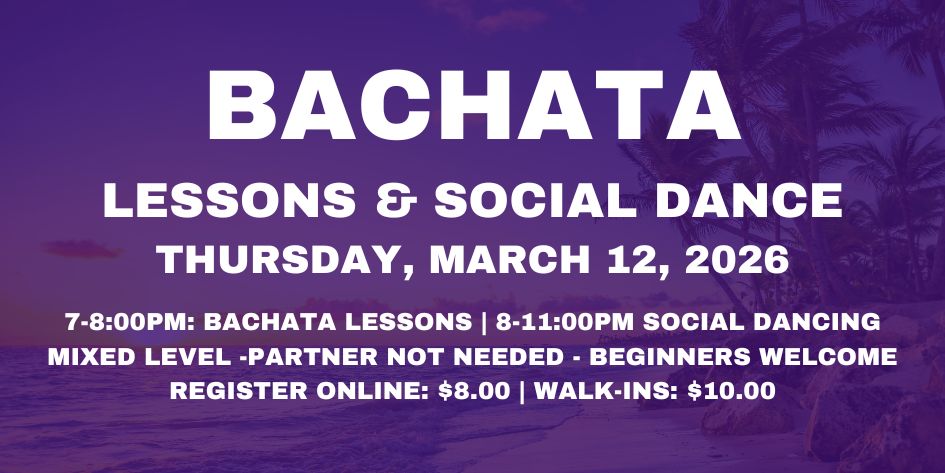 Bachata Party with Inessence Dance Co. - Thursday, March 12, 2026