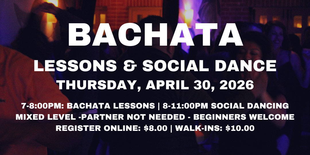 Bachata Party with JAS Latin Dance - Thursday, April 30, 2026