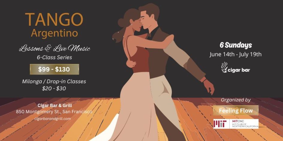 Tango Argentino: Lessons & Social Dancing - Sunday, June 21, 2026