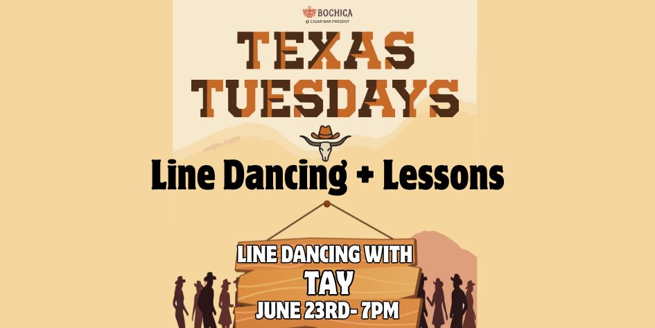 Texas Tuesdays - Line Dancing with Tay - Tuesday, June 23, 2026