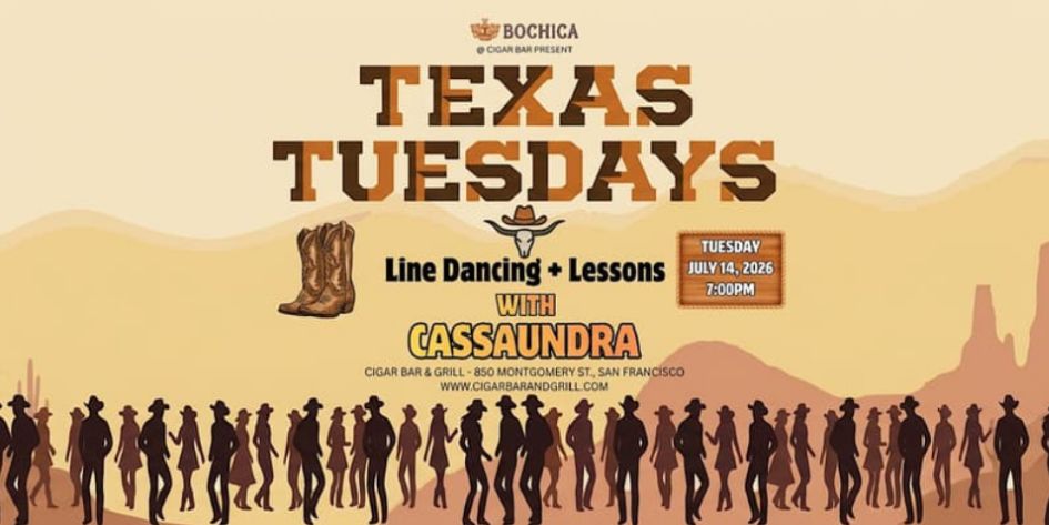 Texas Tuesdays - Line Dancing with Cassaundra - Tuesday, July 14, 2026