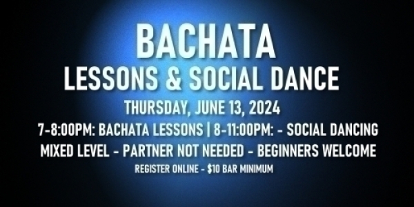 Bachata Lessons with Inessence Dance Co. - Thursday, June 13, 2024-Bachata