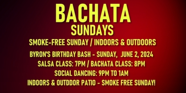 INESSENCE Monthly Bachata Sundays at Cigar Bar - Sunday, June 2, 2024