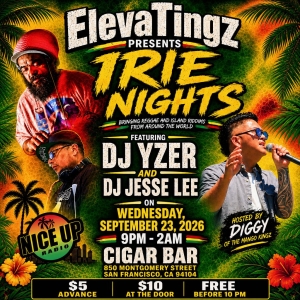 Irie Nights with DJ Yzer & DJ Jesse Lee - Wednesday, September 23, 2026