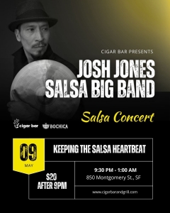 Salsa Night with Live Band: Josh Jones Salsa Big Band - Saturday, May 9, 2026
