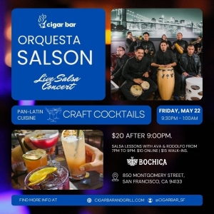 Salsa Night with Live Band: Orquesta Salson - Saturday, August 22, 2026